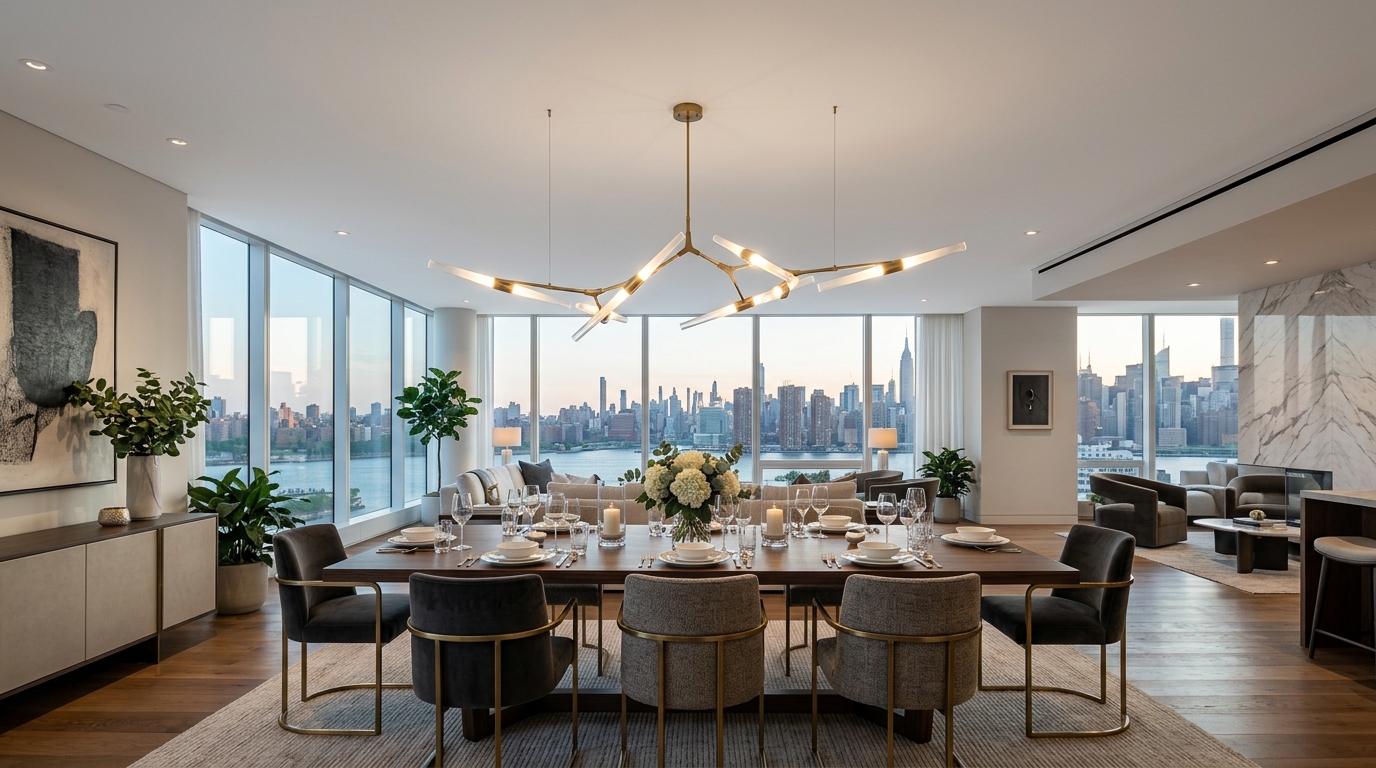 Plafon Kain Premium tanpa sambungan di penthouse apartemen
